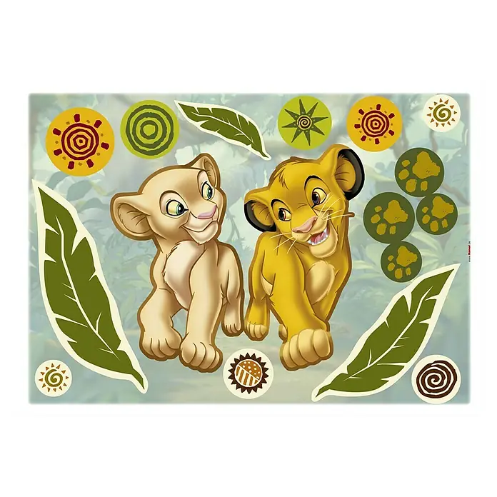 Komar Wandtattoo - Simba and Nala, 70 x 50 cm - Vorderansicht