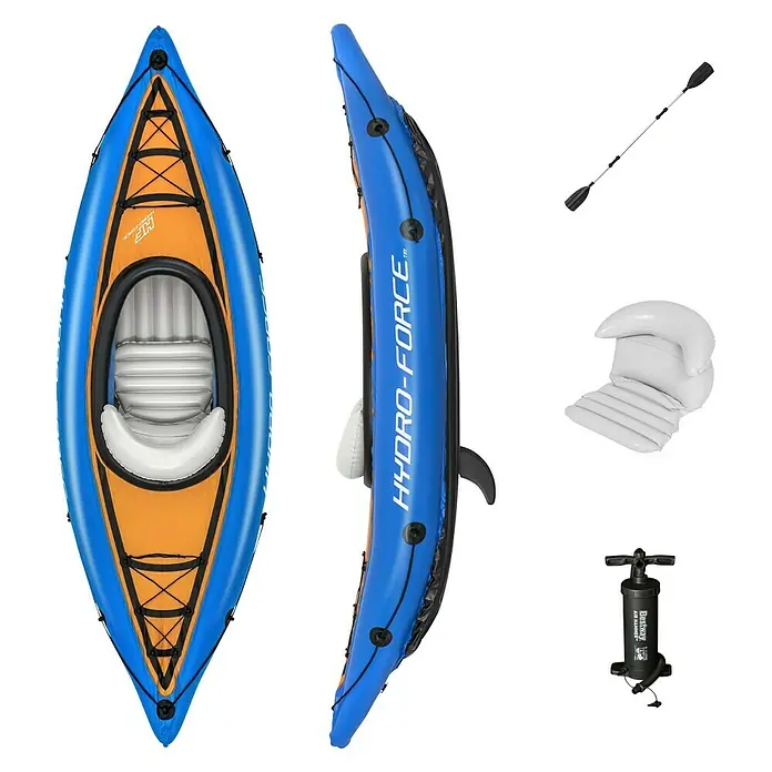 Hydro-Force Kayak Cove Champion - L x An: 275 x 81 cm, Carga útil: 100 kg, Apto para: 1 persona - Vista descendente