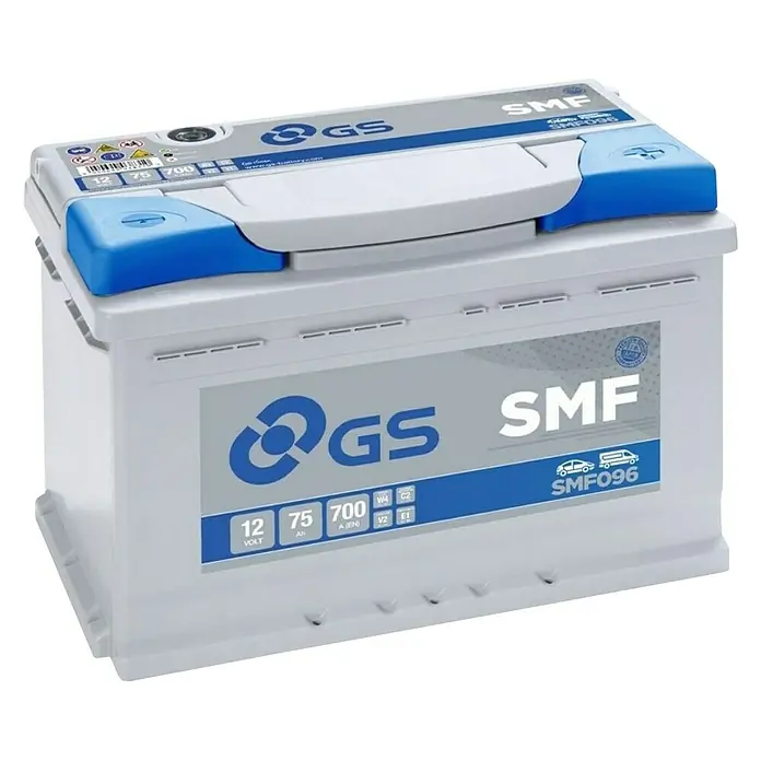 Automobilski akumulator SMF096 - 75 Ah, 12 V - Dijagonalni pogled