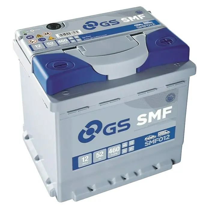 Automobilski akumulator SMF012 - 52 Ah, 12 V - Dijagonalni pogled
