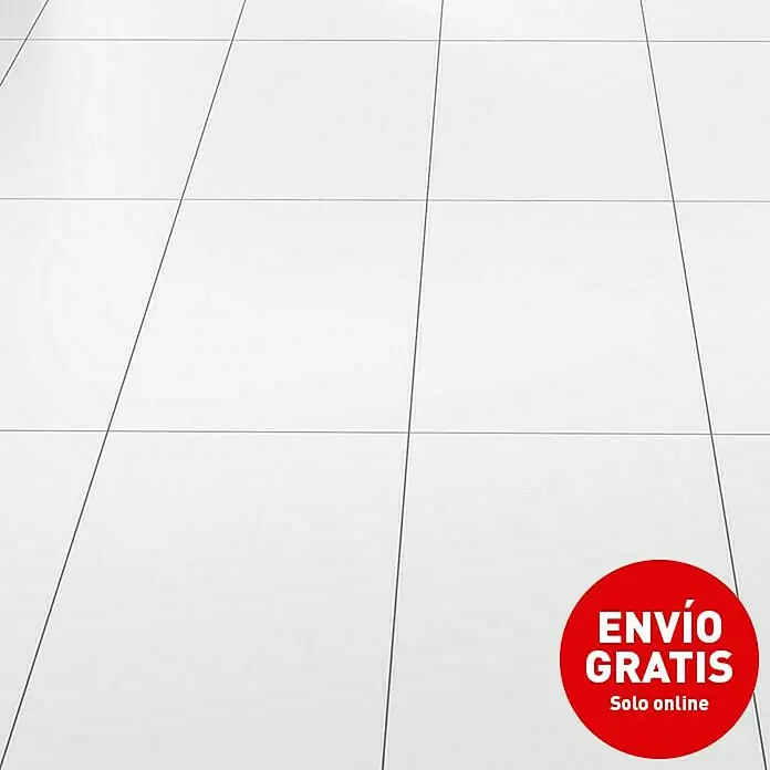 LOGOCLIC Ceramico Laminado AC4-32 Blanco - 1.285 x 327 x 8 mm, AC4 - Primer plano