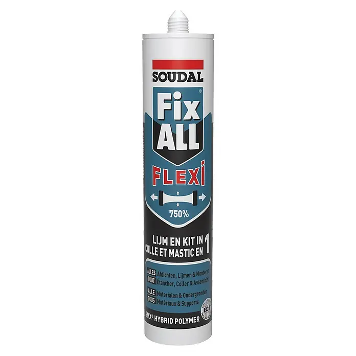 Soudal Fix All Montagelijm Flexi - 290 ml, Zwart - Vooraanzicht