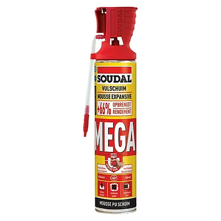 Soudal  Vul- en isolatieschuim hoog rendement Megaschuim