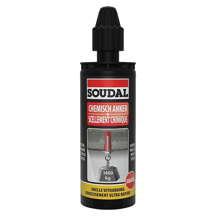 Soudal Chemisch anker - Donkergrijs - Vooraanzicht