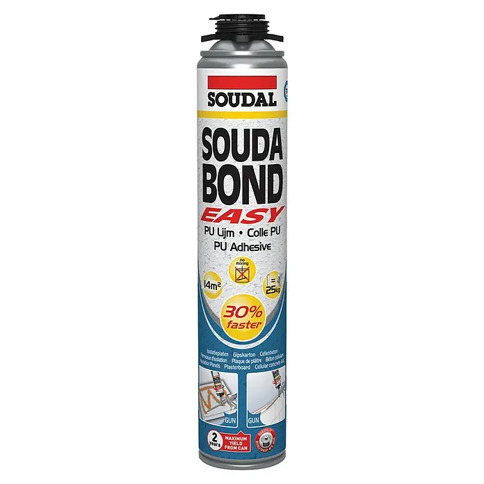 Soudal PU-lijmschuim Soudabond Easy - 750 ml, Kleur: Oranje - Vooraanzicht