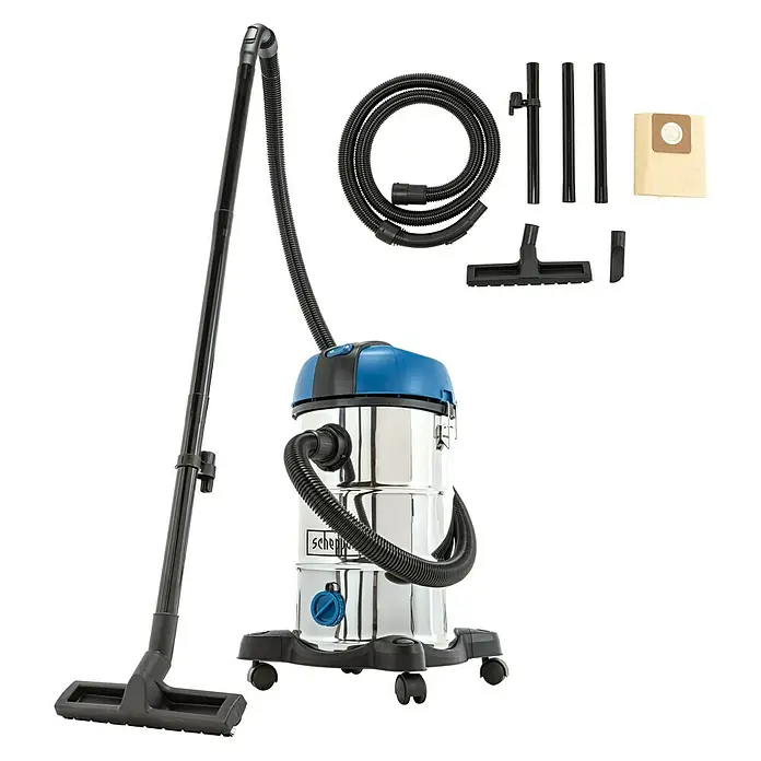 Scheppach Usisivač za mokro i suho usisavanje NTS30V2 - 30 l, Snaga: 1.200 W - Dijagonalni pogled