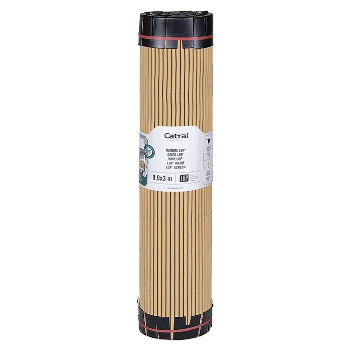 Sichtschutzmatte Bamboo - L x H: 300 x 90 cm, Natur - Vorderansicht