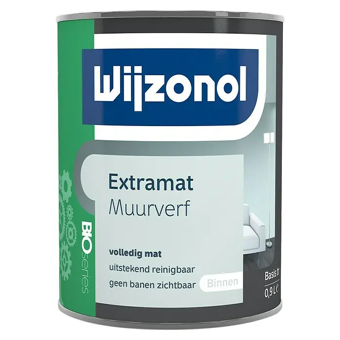 Wijzonol Muurverf Extramat BIOseries - 1 l, Extra mat - Vooraanzicht