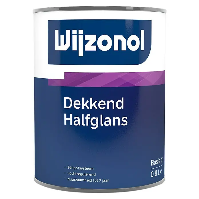Wijzonol Lakverf Dekkend Halfglans - 1 l, Mengkleur basis, Zijdeglans - Vooraanzicht