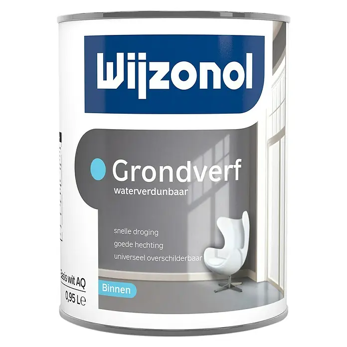 Wijzonol Grondverf Waterverdunbaar - Mengkleur basis, 950 ml - Vooraanzicht