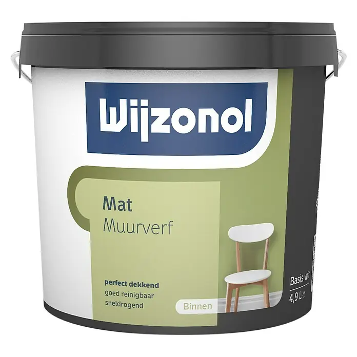 Wijzonol Muurverf - 5 l, Mat - Vooraanzicht