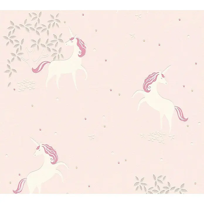 AS Creation Boys And Girls 6 Vliestapete Einhorn - Rosa, Motiv, 10,05 x 0,53 m - Detailaufnahme