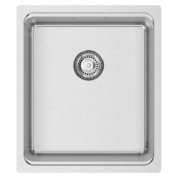 Rodi Fregadero encastrable UNA 34 - 44 x 38 cm, Acero inoxidable, Cromo - Vista superior
