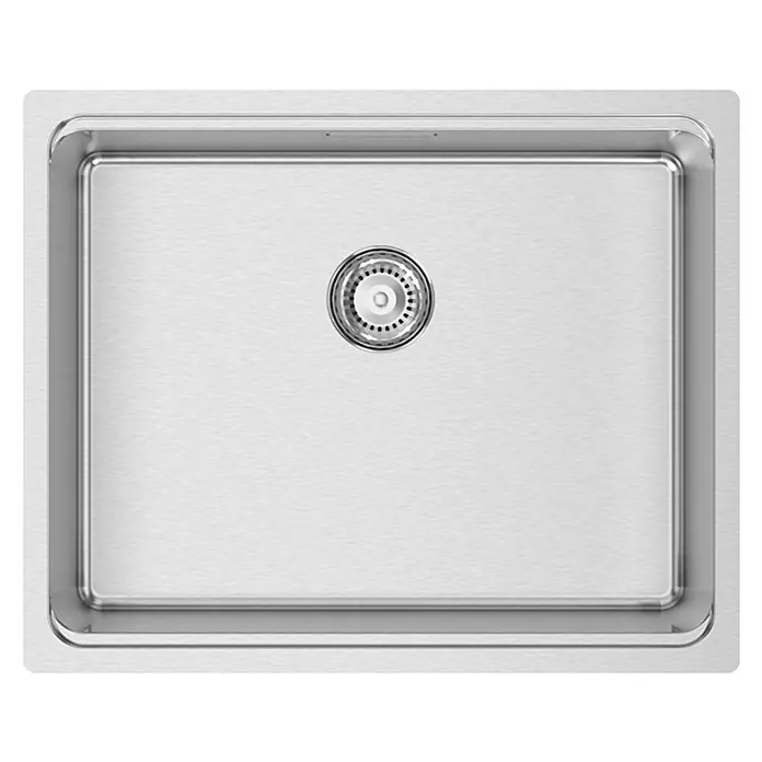 Rodi Fregadero encastrable UNA 50 - 44 x 54 cm, Acero inoxidable, Cromo - Vista superior