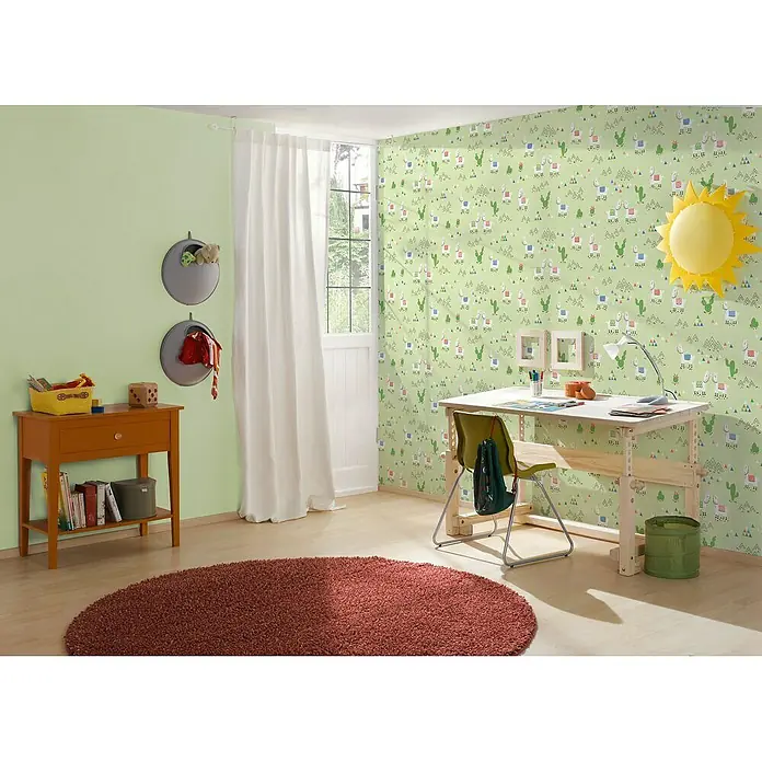 AS Creation Boys And Girls 6 Vliestapete Mexico - Grün, Motiv, 10,05 x 0,53 m - Stimmungsaufnahme