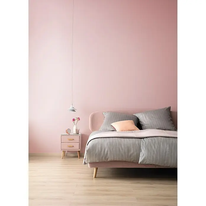 SCHÖNER WOHNEN-Farbe Wandfarbe Designfarbe - Dezentes Kristallrosa, 2,5 l, Matt - Stimmungsaufnahme