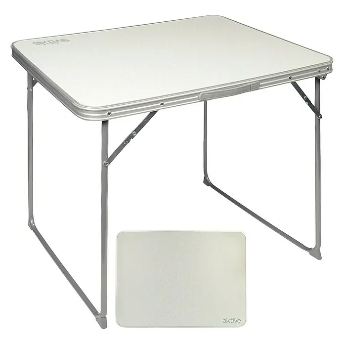Aktive Mesa plegable - L x An: 80 x 60 cm, Madera - Vista angular
