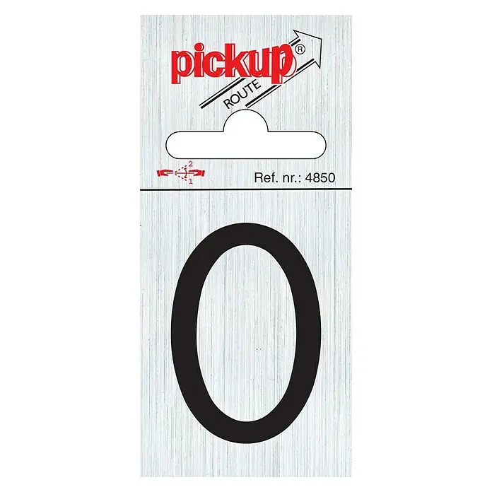 Pickup Naljepnica - Motiv: 0, D x Š: 6 x 4,4 cm - Pogled sprijeda