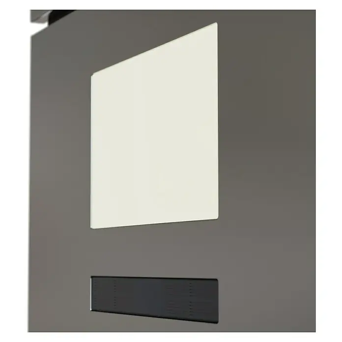 Standbriefkasten Maximus - L x B x H: 14 x 39,5 x 115 cm, RAL 7016, Solarhausnummer - Detailaufnahme
