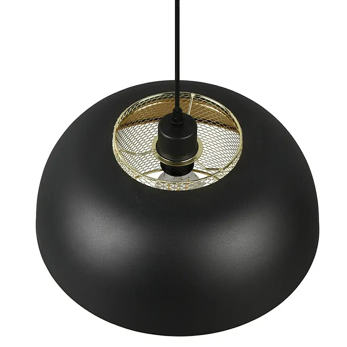 Reality Leuchten Punch Pendelleuchte - 40 W, Schwarz matt, E27 - Detailaufnahme