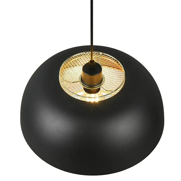 Reality Leuchten Punch Pendelleuchte - 40 W, Schwarz matt, E27 - Detailaufnahme