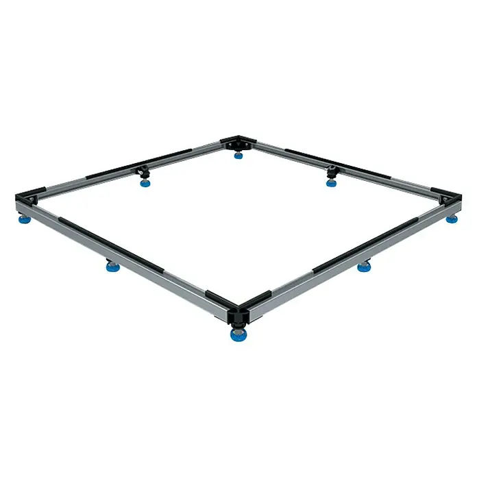Kaldewei Duschwannen-Fußrahmen FR 5300 Flex - 120 x 120 cm - Diagonale Ansicht