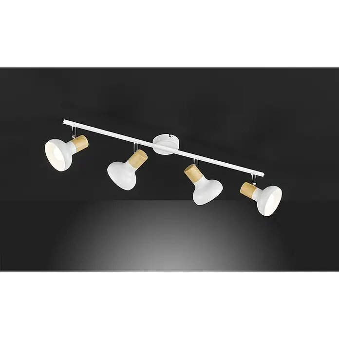 WOFI Deckenstrahler Texel - 112 W, L x B x H: 72 x 13 x 16 cm, Weiß, E14, 4 Stk. - Stimmungsaufnahme