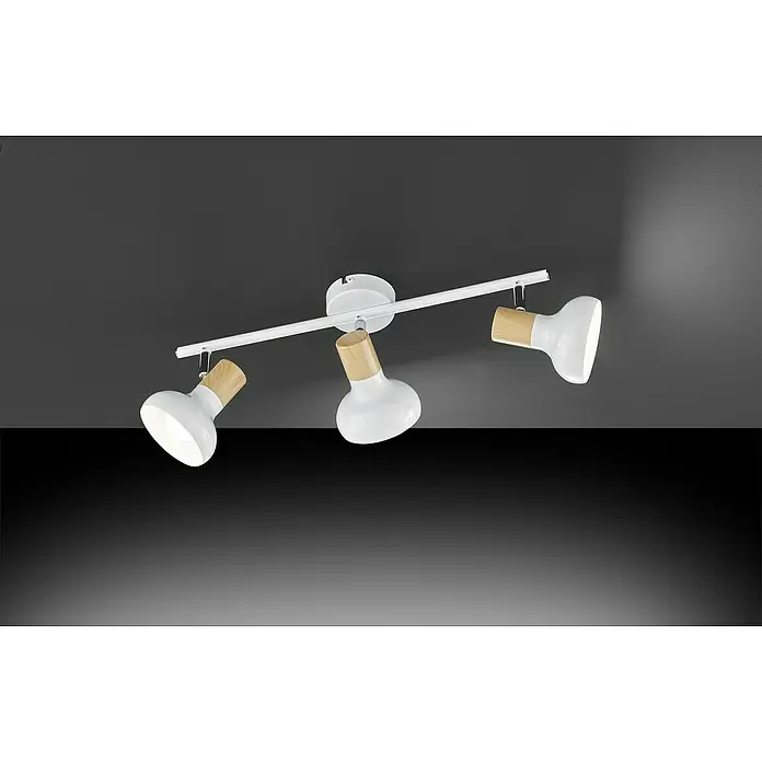 WOFI Deckenstrahler Texel - 84 W, L x B x H: 49 x 13 x 16 cm, Weiß, E14, 3 Stk. - Stimmungsaufnahme