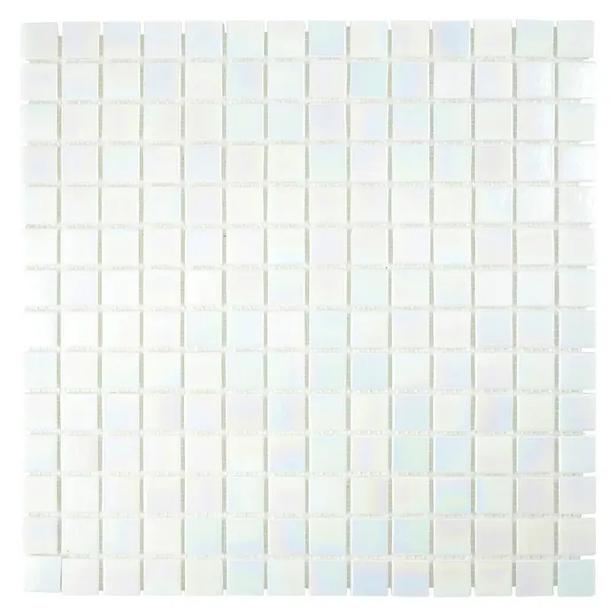 Mosaikfliese Iridium GM IR 161 - 30,5 x 30,5 cm, Weiß, Glänzend - Ansicht von oben
