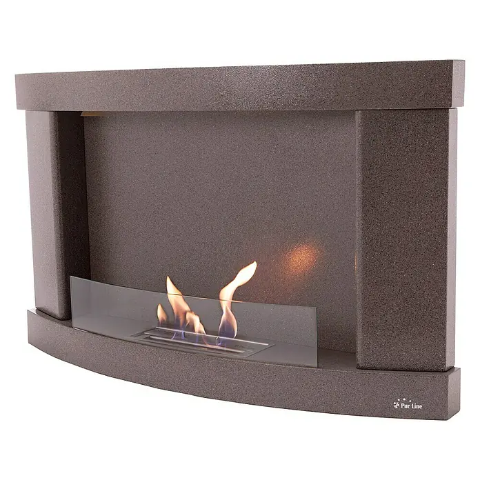 Purline Chimenea de bioetanol Alseide - L x An x Al: 22 x 79 x 71 cm, Negro - Vista angular