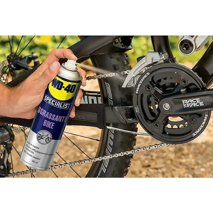 WD-40 Bike Lubricante - 500 ml - Producto en uso