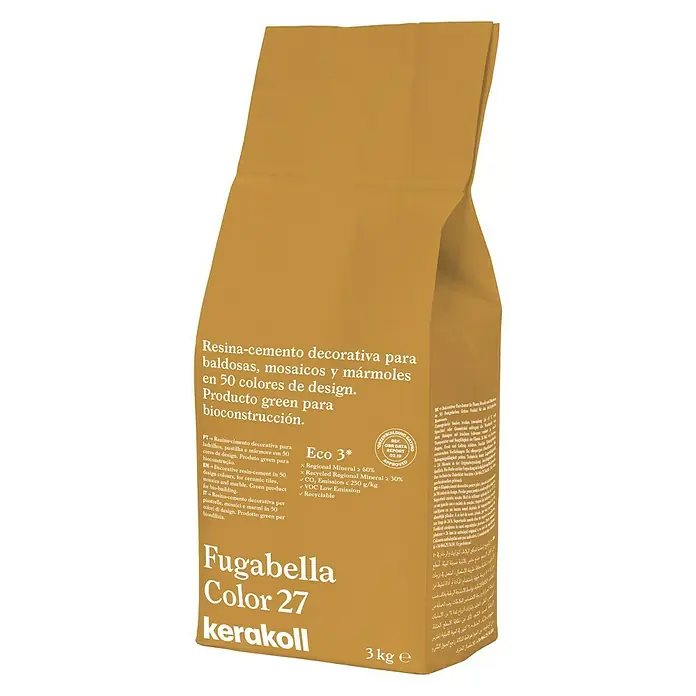 Kerakoll Sellador de resina - cemento Fugabella - Tono de color: 27, 3 kg