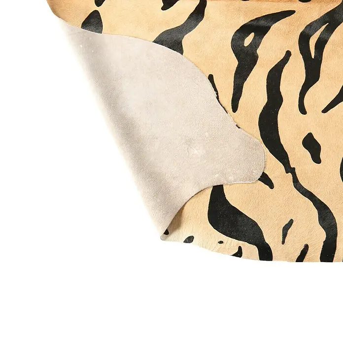 Esbeco Deko-Kuhfell - Tiger, 100 % Echtfell, Fläche ca.: 3 m² - 4 m² - Detailaufnahme