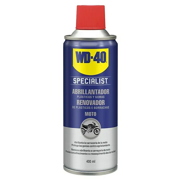 WD-40 Limpiador abrillantador de silicona - 400 ml - Vista frontal