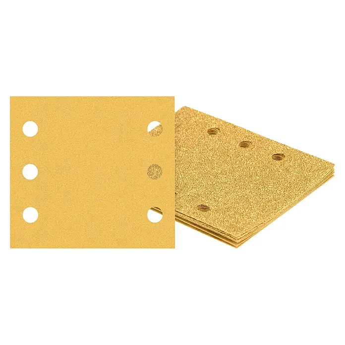 Bosch Expert Schleifblätter C470 - Körnung: 120, 115 x 107 mm, Klettbefestigung, 10 Stk. - Diagonale Ansicht