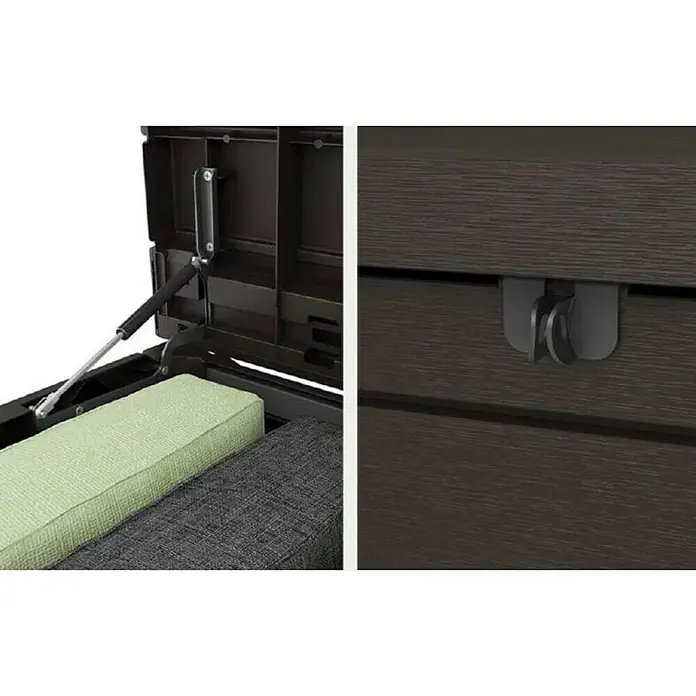 Keter Vrtna kutija za pohranu Ontario - 147 x 83 x 86 cm, Plastika, Smeđe boje - Detaljan prikaz