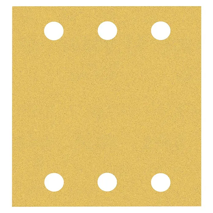 Bosch Expert Schleifblätter C470 - Körnung: 120, 115 x 107 mm, Klettbefestigung, 10 Stk. - Vorderansicht