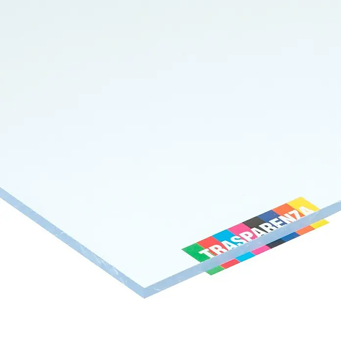 Vetronova Placa de vidrioplástico Lisa - 100 cm x 50 cm x 5 mm, Poliestireno, Transparente