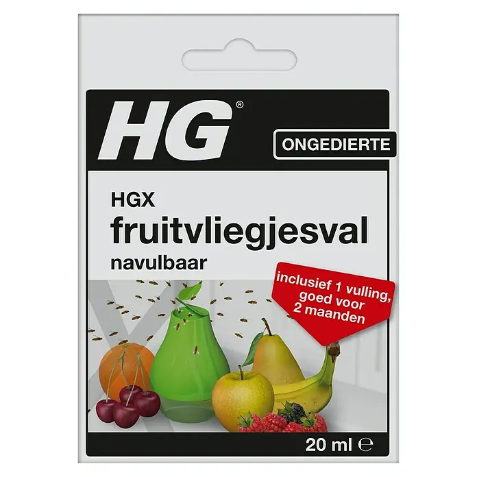 HG X Fruitvliegenval Navulbaar - 20 ml - Vooraanzicht