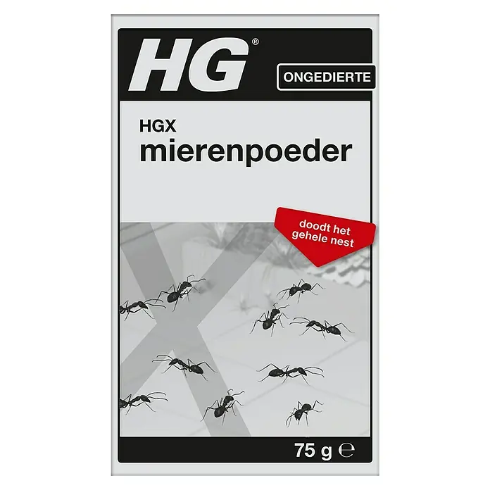 HG X Mierenmiddel Poeder - 75 g - Vooraanzicht
