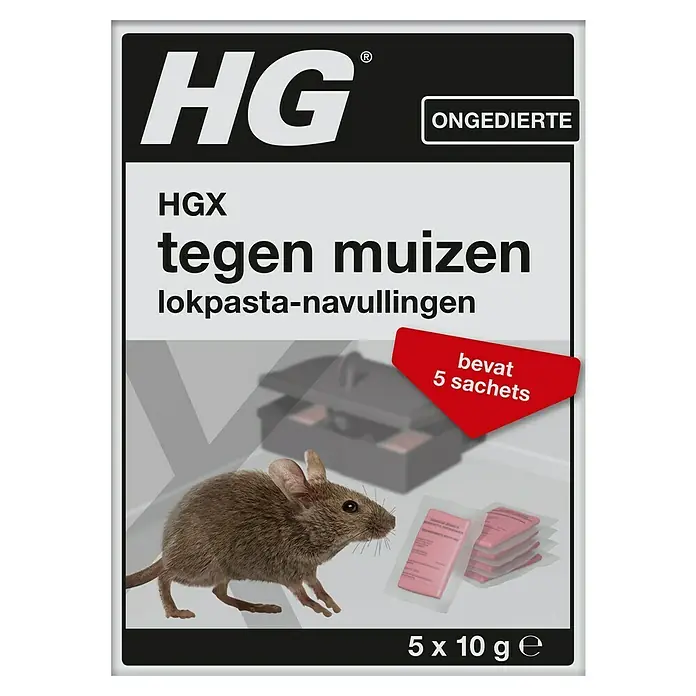 HG X Muizenlokaas, pasta - 5 stk. - Vooraanzicht