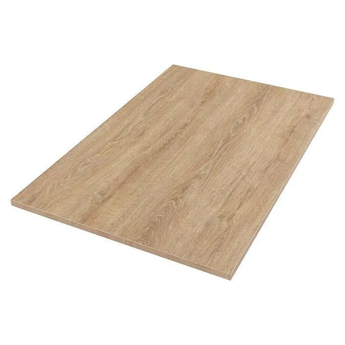 Tischplatte - Robinson Eiche, 120 cm x 80 cm x 25 mm - Rechte Seitenansicht