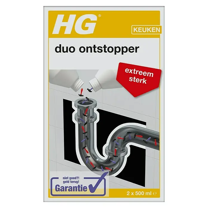 HG Ontstopper Duo - 500 ml - Vooraanzicht