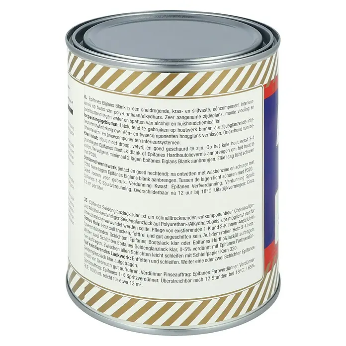 Epifanes Klarlack - Transparent, 1 l, Seidenglänzend - Rückansicht