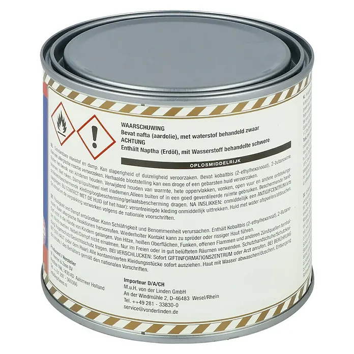 Epifanes Hartholzlacköl - 500 ml, Hochglänzend, Klar - Rückansicht