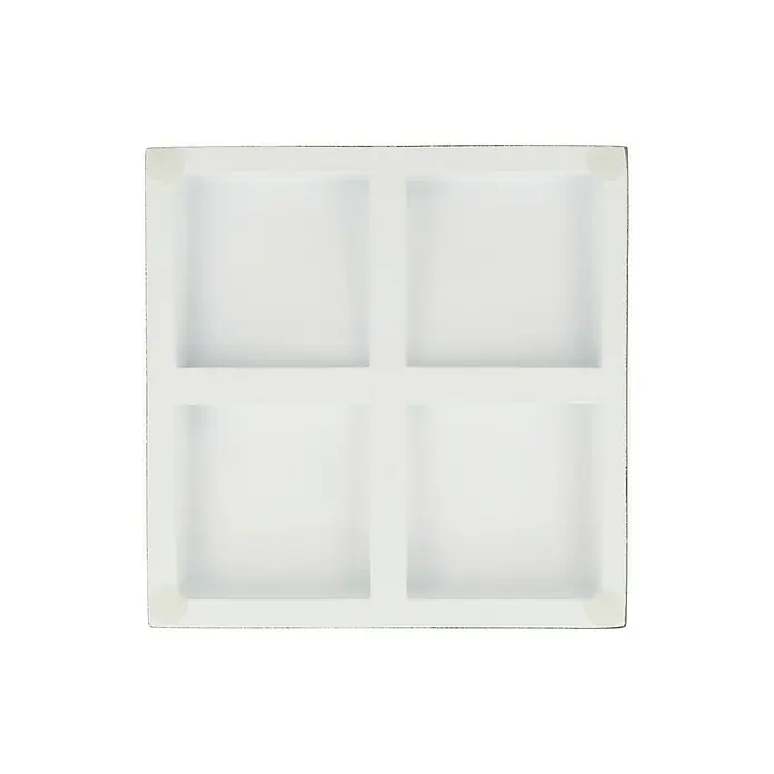 Camargue Couture Seifenschale - Polyresin, Weiß, Schwarz - Draufsicht