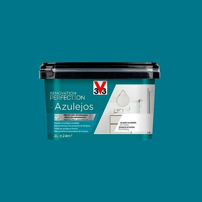 V33 Esmalte para azulejos Renovation Perfection - Azul profundo, 2 l, Satinado