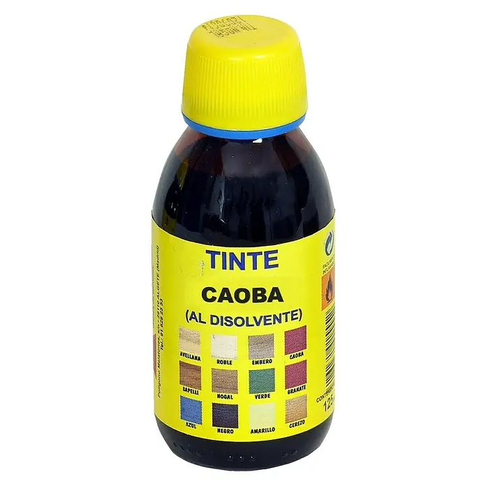 Tinte para madera al disolvente - Caoba, 125 ml