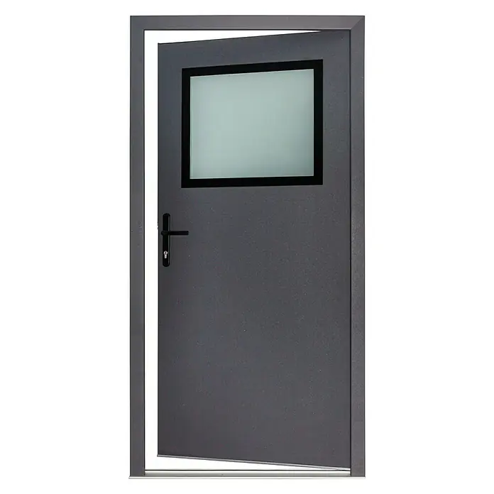 Splendoor Nebeneingangstür NS2 - 98 x 198 cm, DIN Anschlag: Links, Anthrazit - Vorderansicht