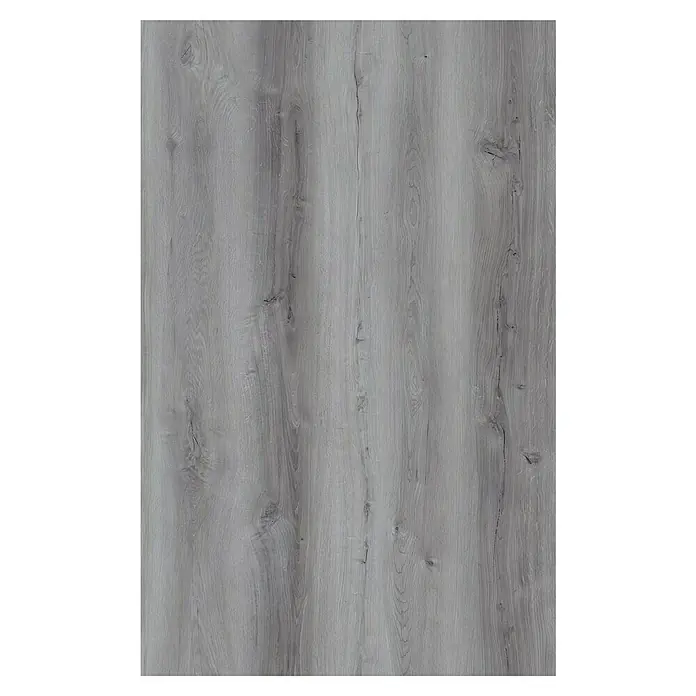 Suelo de vinilo SPC Lohi - 1.220 x 182 x 5 mm, Gris, Efecto madera - Primer plano